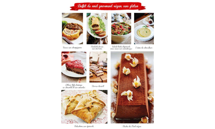 Menu végane et sans gluten du temps des fêtes du bookzine Vive