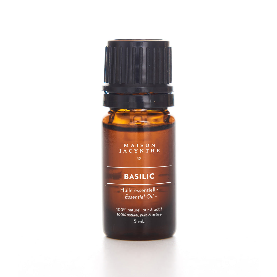 Huile Essentielle De Basilic Pur Et Naturel 30ml - Aromathérapie, Fabriquée En Inde, Flacon Compte-gouttes Ambré