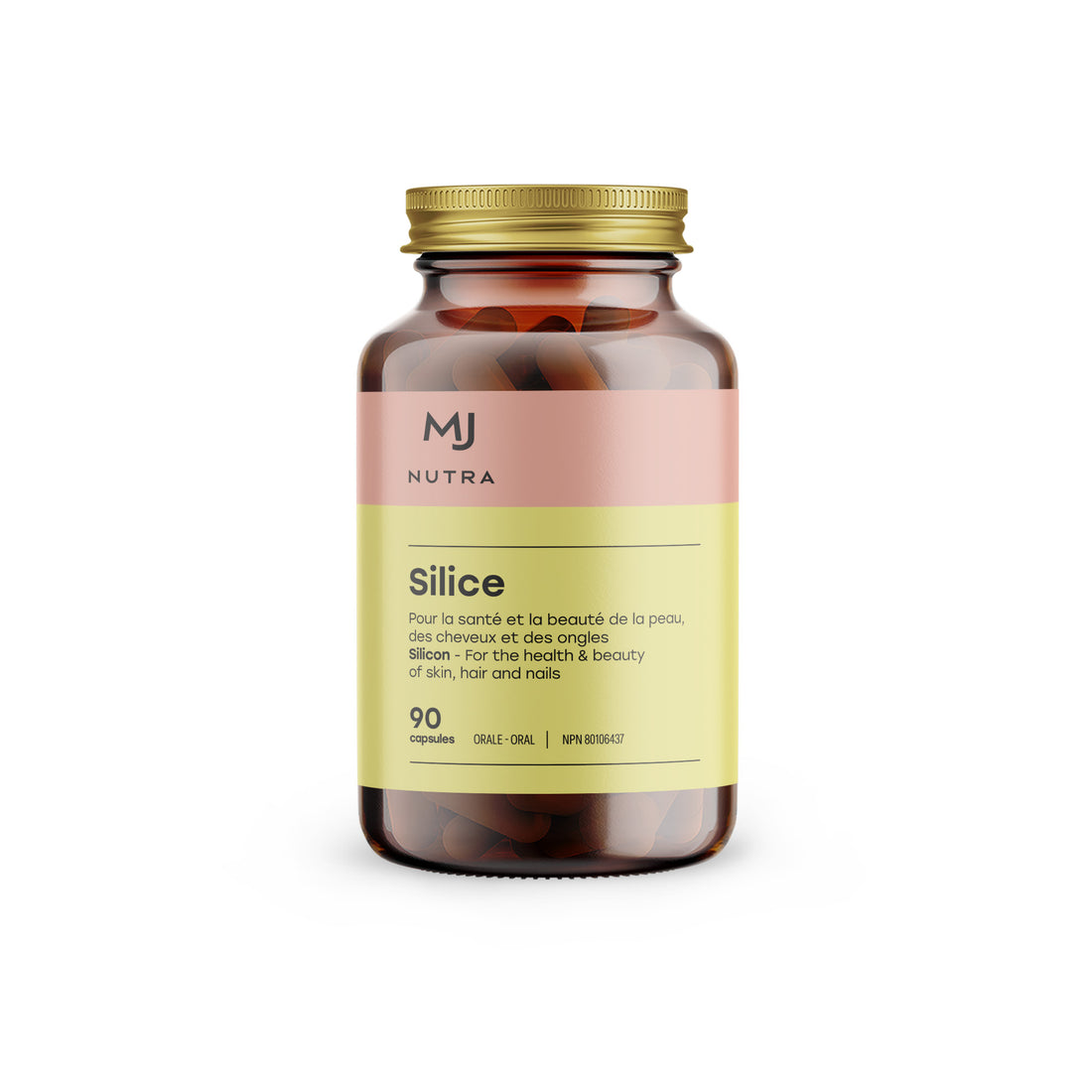 Bouteille de 90 capsules de silice de Maison Jacynthe