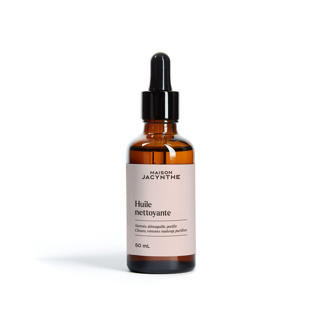 Bouteille en vitre de 50 ml de l'Huile nettoyante de Maison Jacynthe