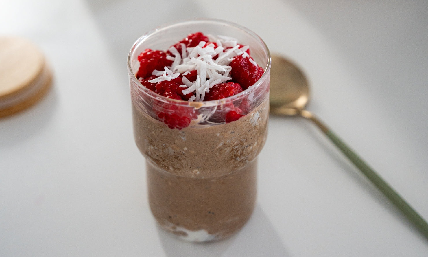 Overnight oats protéinés au chocolat