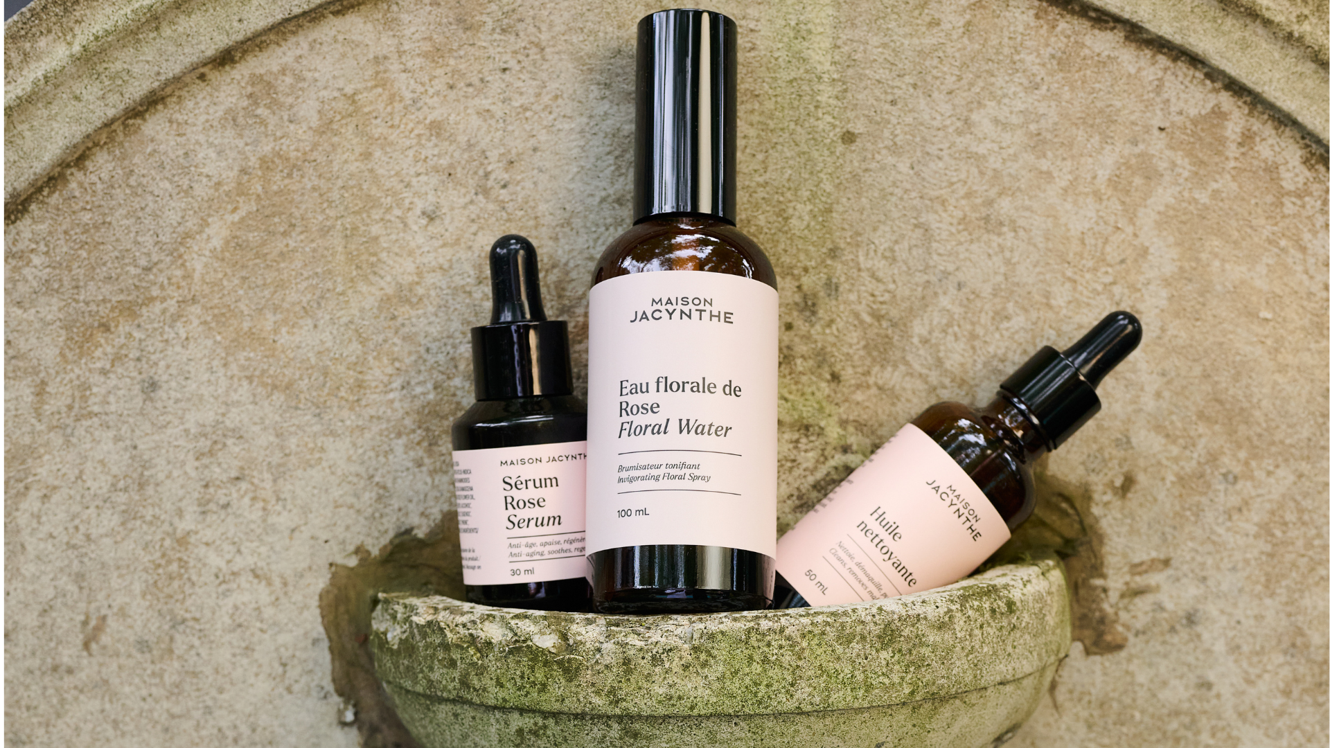 Routine de soins pour peau mature Maison Jacynthe