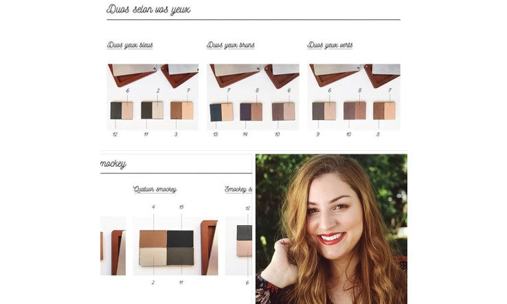 Duos d'ombres à paupières  selon votre couleur de yeux