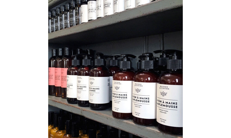 Les savons à mains lavande et pamplemousse & le gel douche orange et mandarine