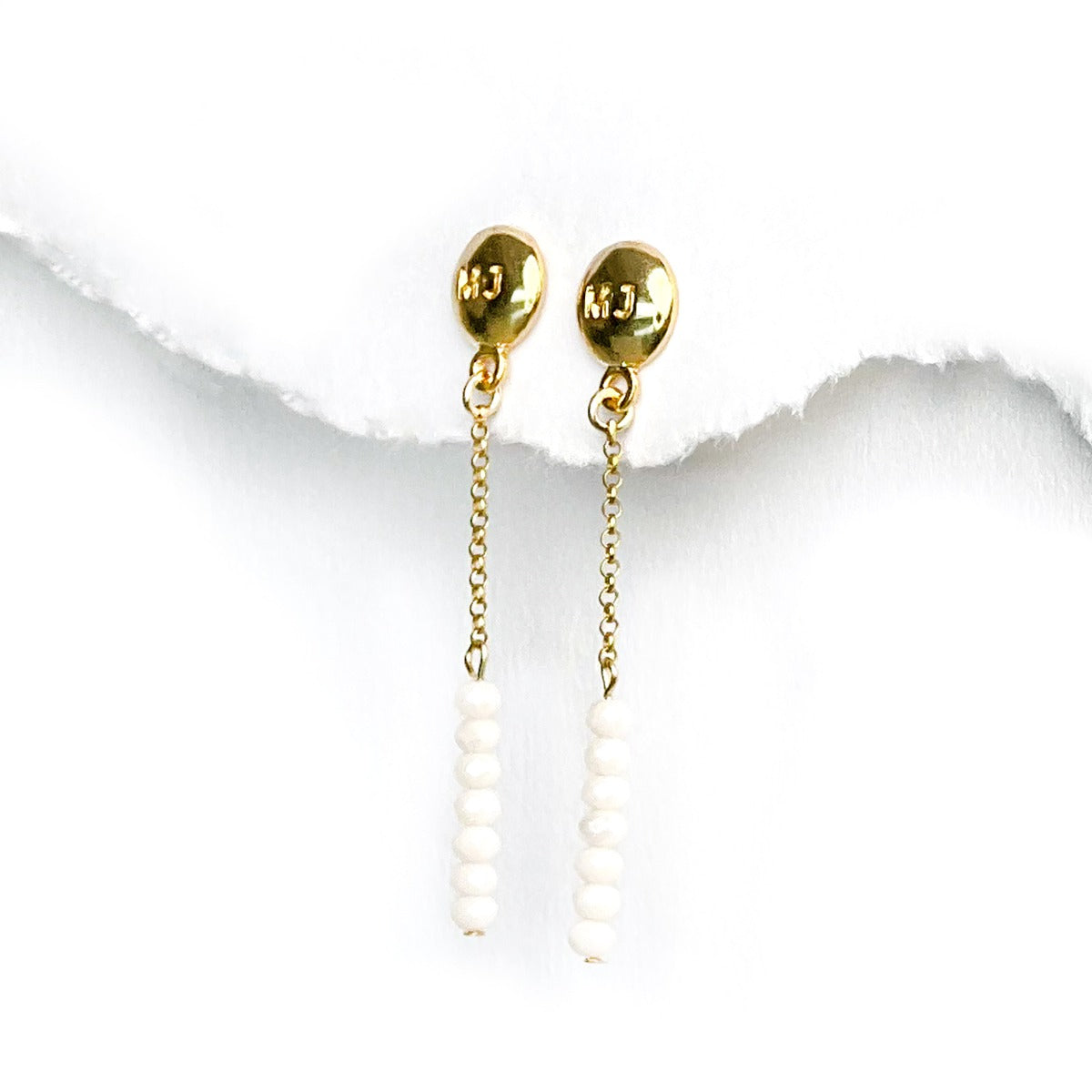 Boucles d'oreilles Feather Rose