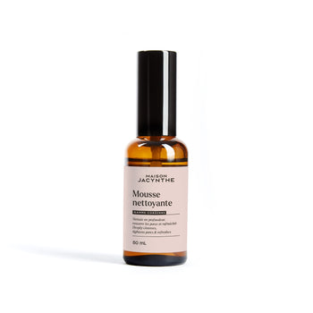 Bouteille en vitre de 50 ml de la mousse nettoyante de Maison Jacynthe
