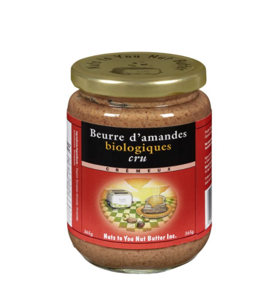 Organic raw almond butter - Smooth