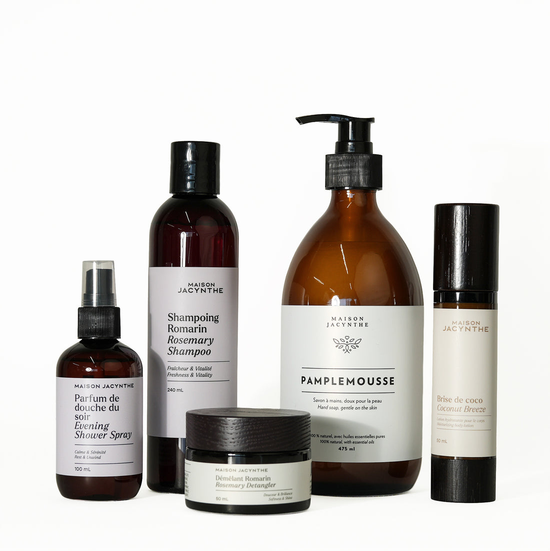 Collection de produits essentiels