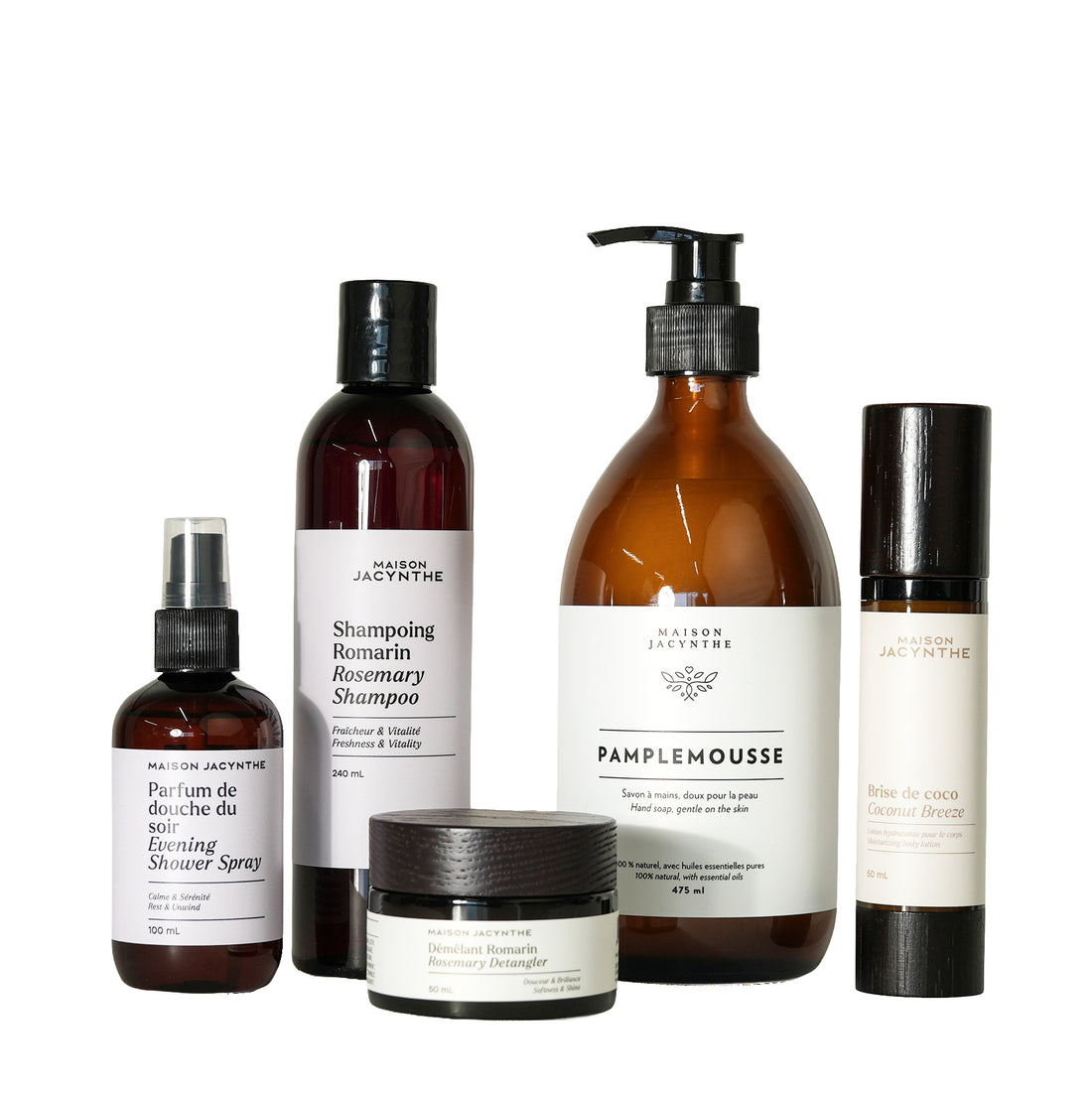 Collection de produits essentiels