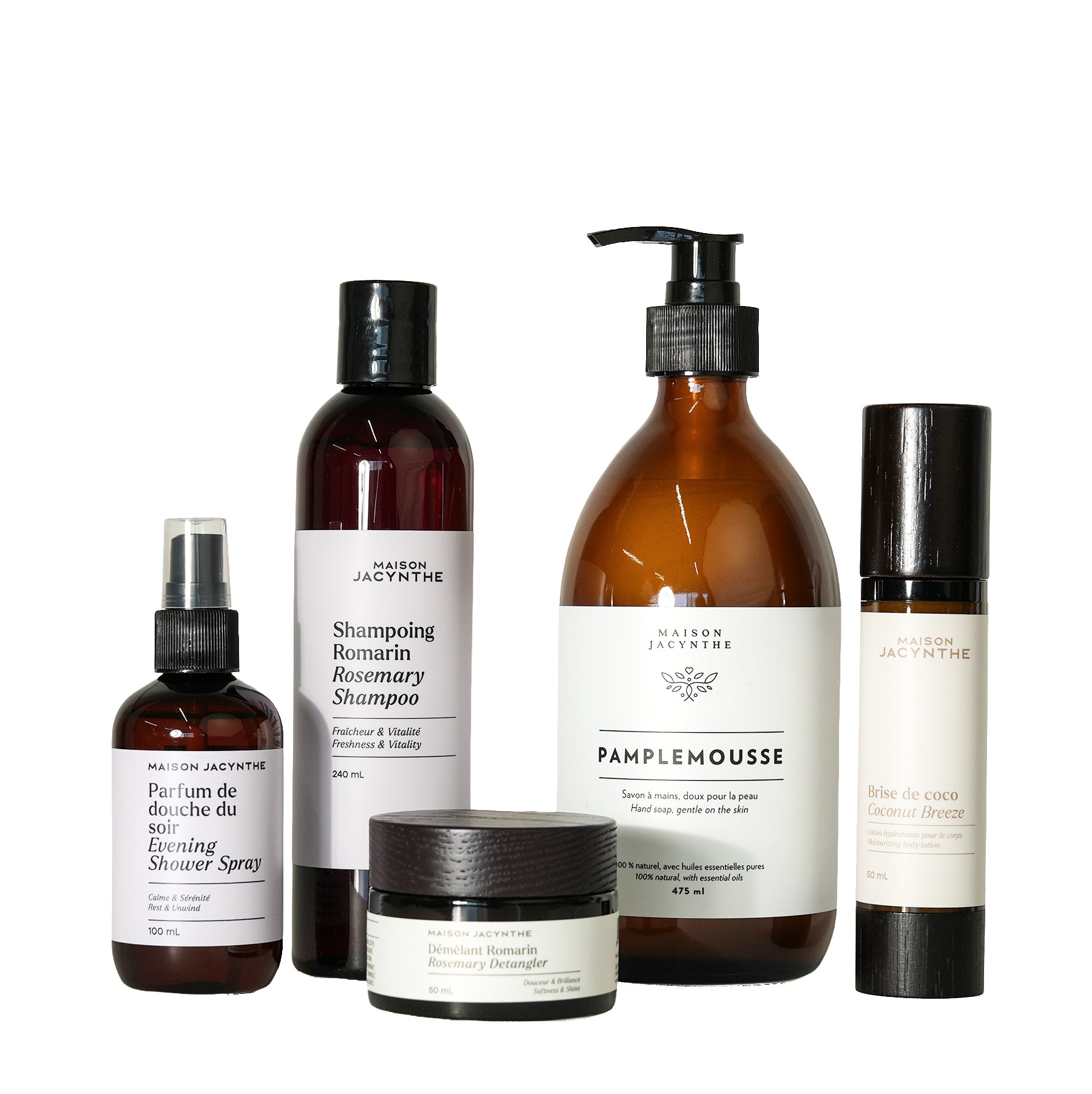 Collection de produits essentiels