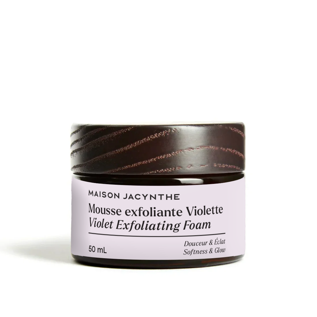 Mousse exfoliante à la Violette