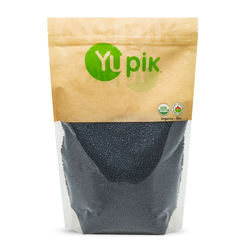 Organic black Beluga lentils