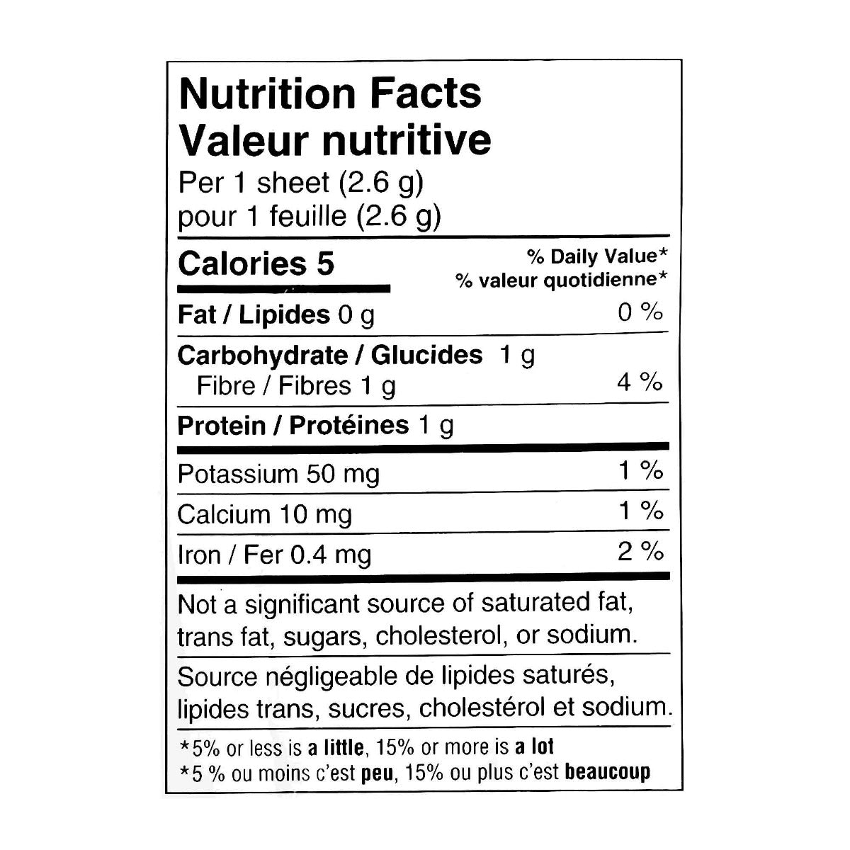 Nori seaweed sheets - 23 g – Maison Jacynthe