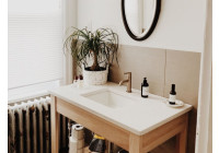 Évier de salle de bain avec 2 produits de Maison Jacynthe