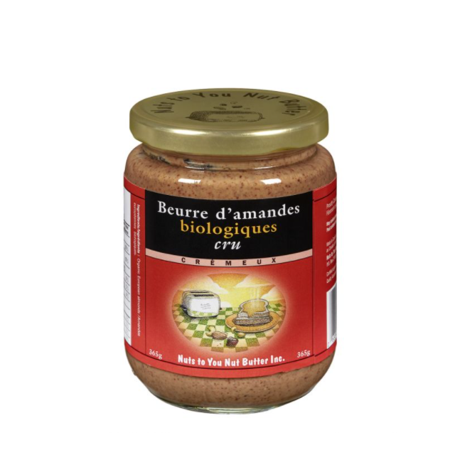 Beurre d'amandes biologiques cru - Crémeux