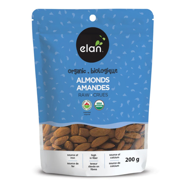 Sac de 200 g des Amandes crues biologiques d'Elan