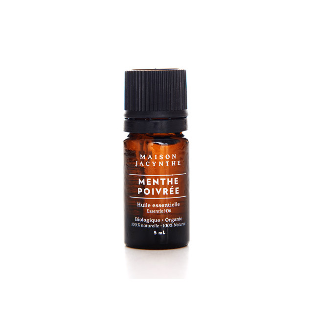 Huile essentielle - Menthe poivrée - 100 % naturel & pur| Maison Jacynthe
