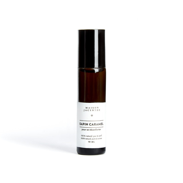 Huile parfumée à bille Sapin caramel de 10 ml de Maison Jacynthe