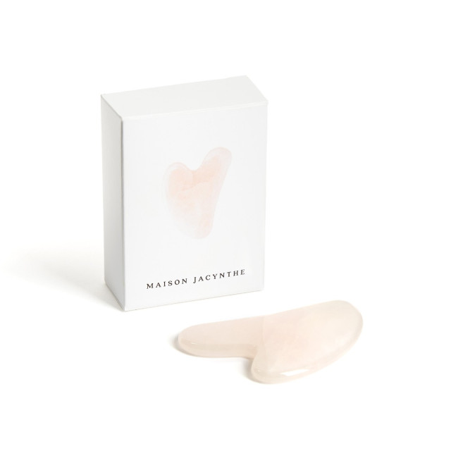 Gua Sha en quartz rose pour massage