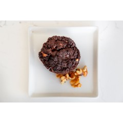 Triple chocolate & Grenoble walnut brownie