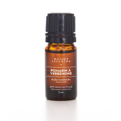 Maison Jacynthe's Rosemary Verbenone Essential Oil in a 5 ml bottle is certified pure and is 100% natural and active.