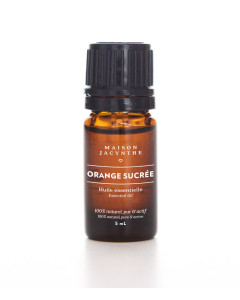 Huile essentielle - Orange sucrée - 100 % naturel & pur | Maison Jacynthe