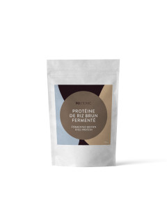 Unflavored fermented brown rice protein in a bag Maison Jacynthe