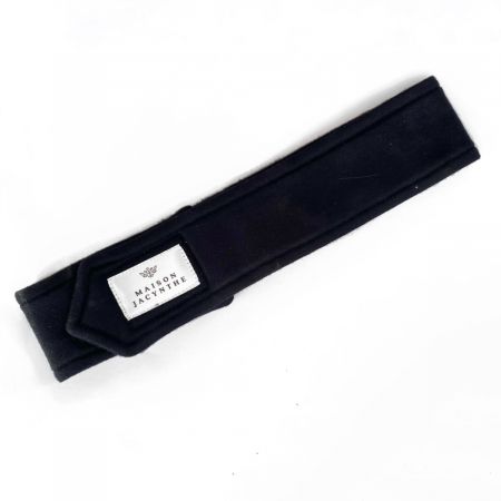 Headband - black - small - 100% organic coton 