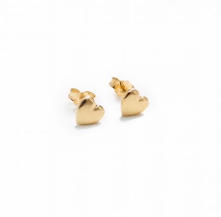 Heart - Gold Earrings