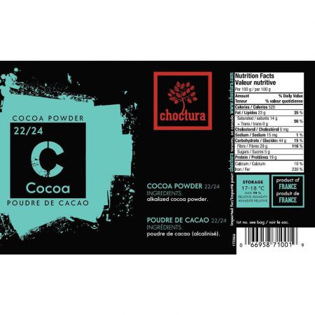 Poudre de cacao 22-24 %