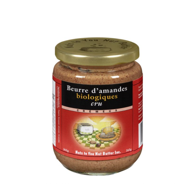 Organic raw almond butter - Smooth