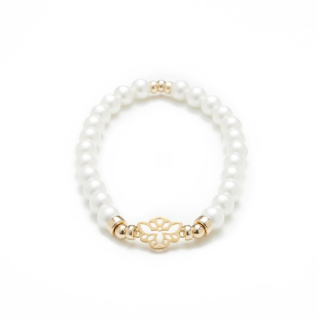 Secrète - Bracelet Perle Blanche