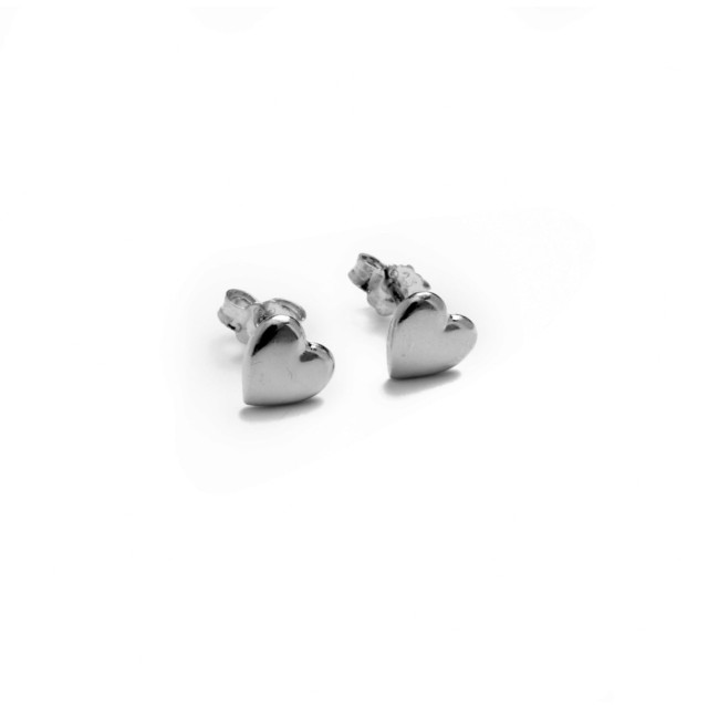 Heart - Silver Earrings