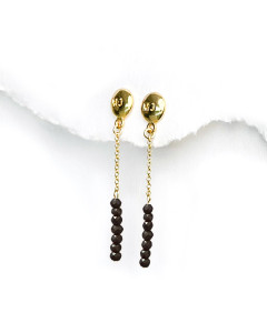 Boucles d'oreilles - Feather Noir