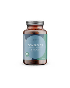 Pot en verre de 90 capsules, Complexe B - vitamines en version active de Maison Jacynthe.