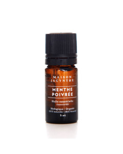 Huile essentielle - Menthe poivrée - 100 % naturel & pur| Maison Jacynthe