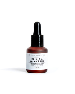 Bouteille de 15 ml avec pipette de l'Élixir à la Myrrhe de Maison Jacynthe