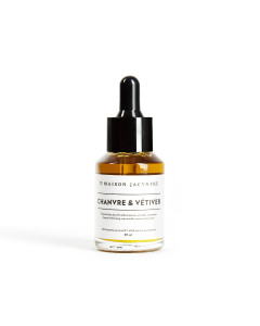 Bouteille de 30 ml avec pipette du Sérum Chanvre & Vétiver de Maison Jacynthe