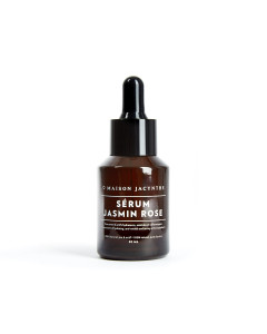 Bouteille de 30 ml avec pipette du Sérum Jasmin Rose de Maison Jacynthe