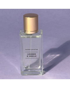 Bouteille 50 ml d'extrait de parfum Lavande & Vanille de Maison Jacynthe