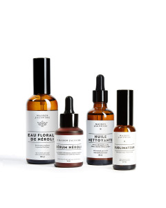 4 produits du Rituel beauté visage avec le cadeau avec achat de Maison Jacynthe