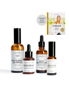 4 produits du Rituel beauté visage avec le cadeau avec achat de Maison Jacynthe